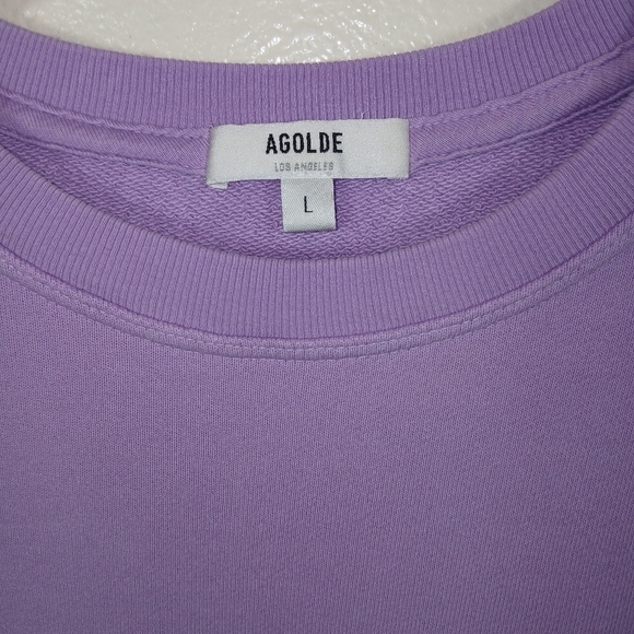 AGOLDE THORA SWEATSHIRT IN LUNAR PURPLE size Large - Picture 4 of 11